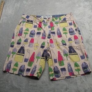 Tailor Vintage Shorts Mens‎ 34 Cream AOP Greenwich Slim Fit Stretch Chino NEW